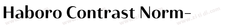 Haboro Contrast Norm字体转换